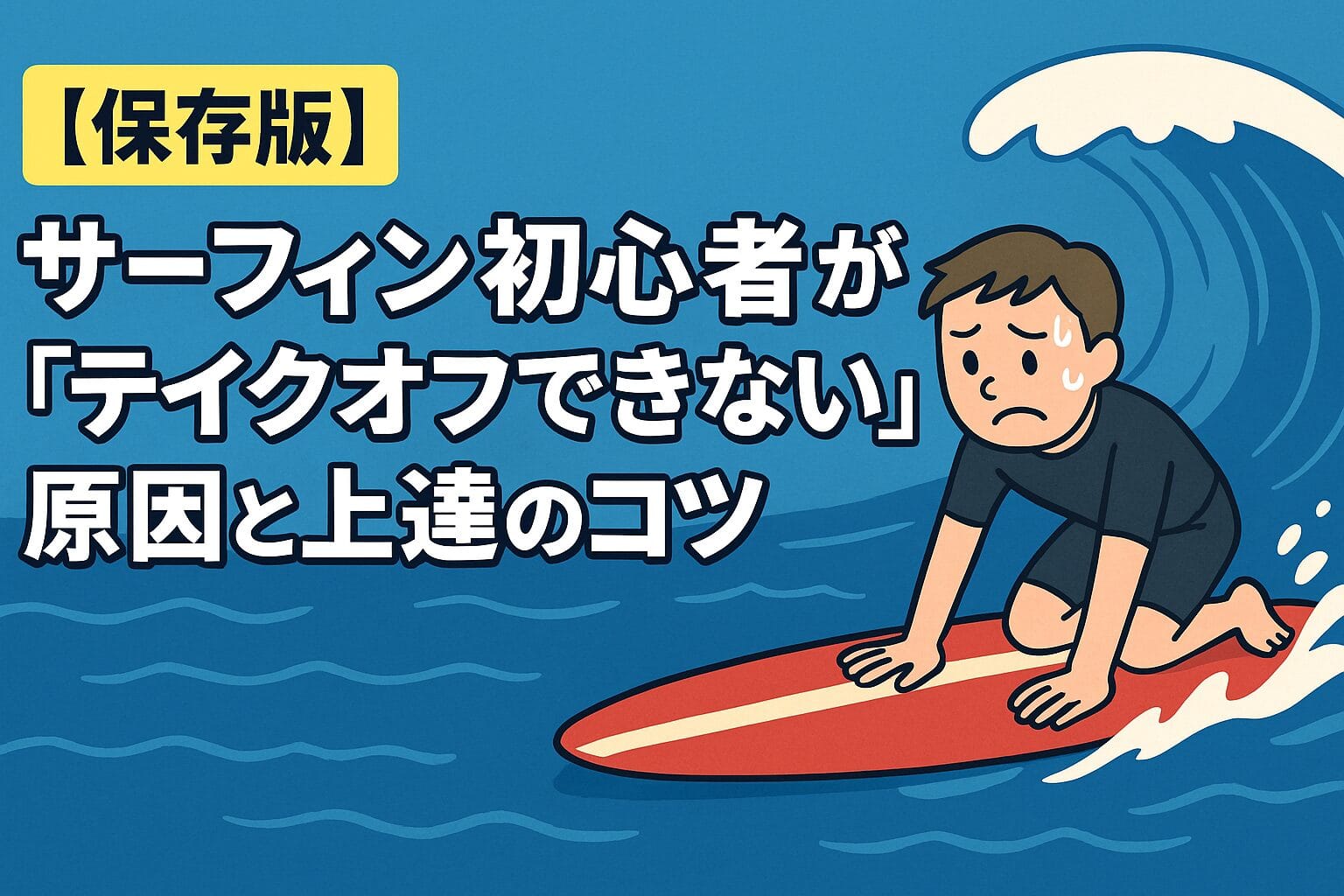 テイクオフの失敗原因と改善策が分かる