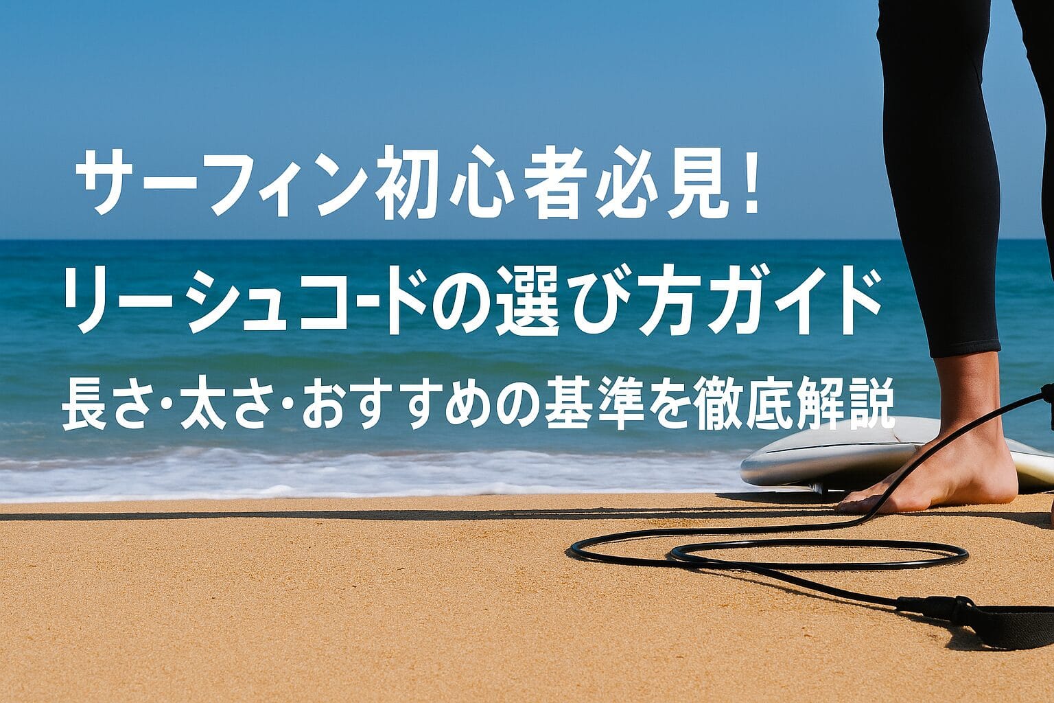 リーシュの長さと太さの基準が分かる