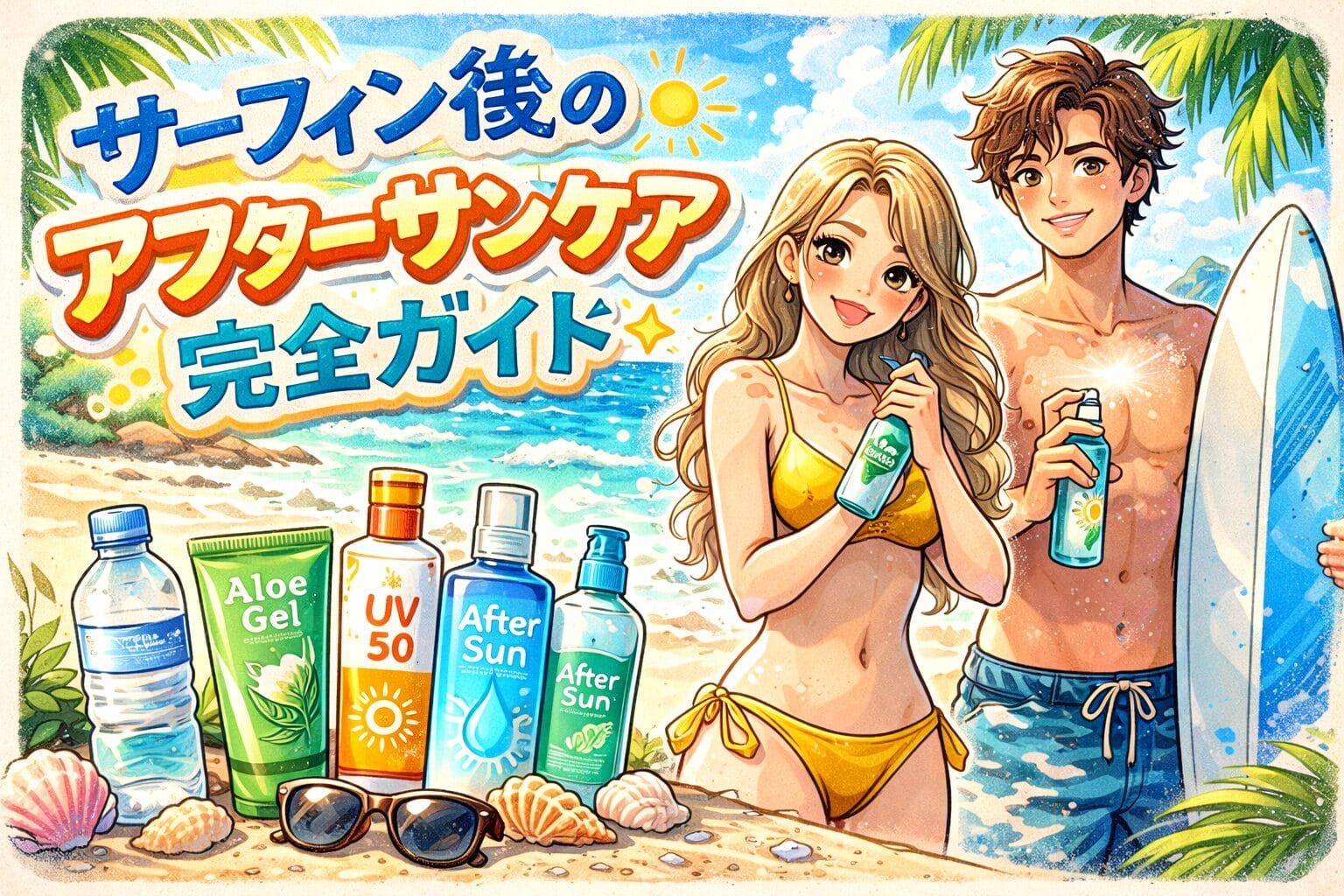 日焼け後のヒリヒリを早く落ち着かせる方法