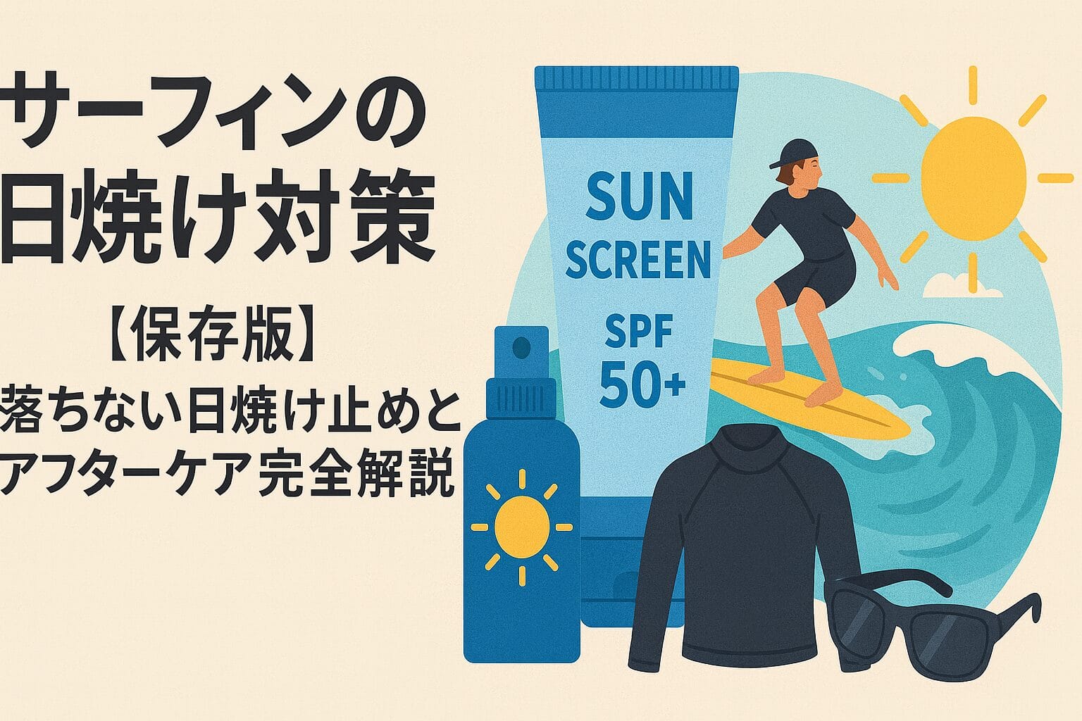 日焼け対策の全体像（服装・塗り方・アフターケア）